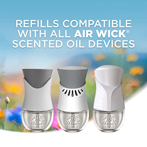 Air Wick Plug in Scented Oil Refill, 7ct, Apple Cinnamon Medley, Fall Scent, Essential Oils, Air Freshener