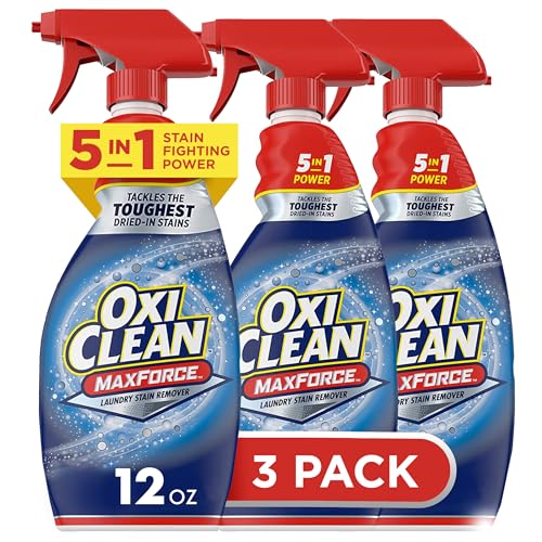 Oxi Clean Max Force Laundry Stain Remover Spray, 12 Fl. Oz, 3-Pack